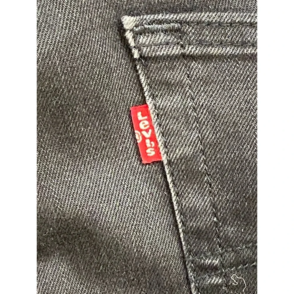Levi's 505 Black‎ 33*x32 Regular Fit EUC Zip Closure Denim